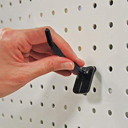 Azar Plastic 800002-B 2-Inch Lexan Pegboard hook, Black , 50-Pack, 2 Inch - color: Black, size: 2 Inch