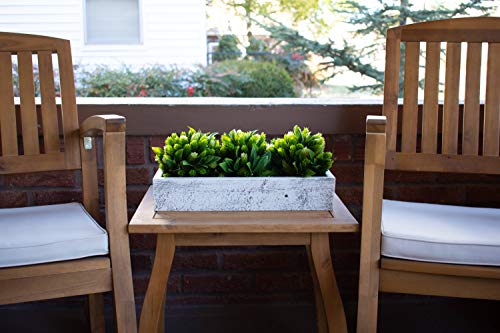 BARNWOODUSA Small Wooden Planter Box, 21x7.5x3, White Wash - color: White Wash, size: 1Pack - 21"L x 7.5"W x 3"H