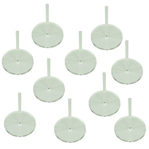 LITKO 40mm Round Flight Stands | Compatible with Warhammer 40K | Clear - size: 40mm