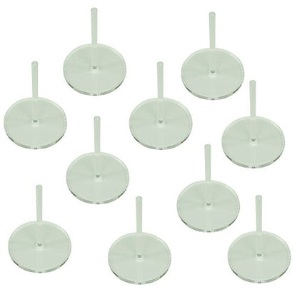 LITKO 40mm Round Flight Stands | Compatible with Warhammer 40K | Clear - size: 40mm
