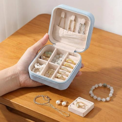 Taiyin 6/12/50 Pcs Travel Jewelry Case Bulk - color: Blue