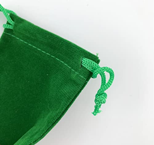 Palmhomee Pack of 48 4x6 Inch Velvet Drawstring Bags Gift Bag Velvet Pouch For Jewelry Wedding and Party Favor (Green) - color: Green