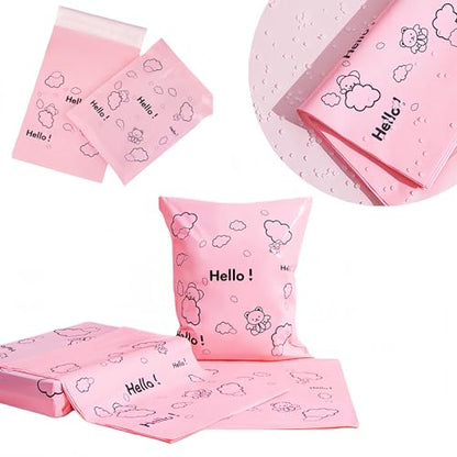 PABCK Poly Mailers Self Adhesive Shipping Envelope 50Pcs 7.87x9.84+1.9 inch - size: 7.87x9.84+1.97 inch