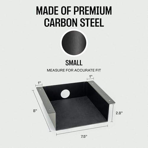 COREMINDED Under Desk Storage Shelf - Carbon Steel Under Desk Tray with Cable Management, Mountable Add-On Shelf for Table & Office Desks (7.5" x 8" x 2.8") - size: Small, style: Shelf