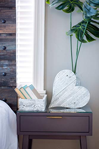 BARNWOODUSA Small Wooden Planter Box, 21x7.5x3, White Wash - color: White Wash, size: 1Pack - 21"L x 7.5"W x 3"H