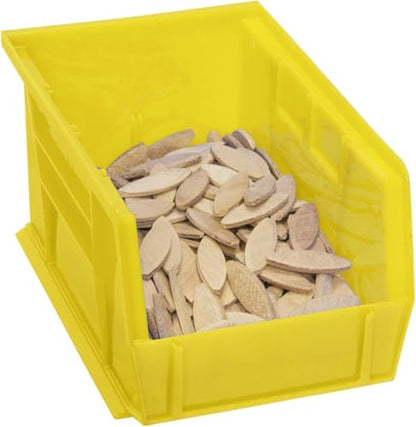 Akro-Mils 30237 AkroBins Plastic Storage Bins, 9"x6"x5", Stone, 12-Pack - color: Stone