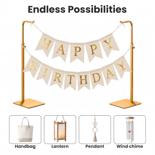 Gold Tabletop Display Racks for Purses and Banners, 2-Pack - color: Gold, size: 2 Pack