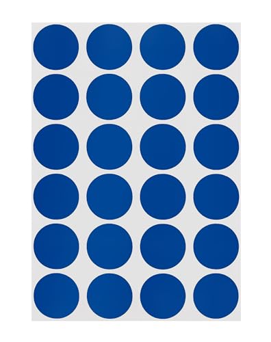 ChromaLabel Dark Blue Dot Stickers, 3/4 Inch, 1008/Pack - color: Dark Blue