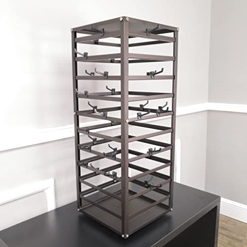 FixtureDisplays® Metal Spinner Rack 80X4 Hooks Sock Display Earring Card Stand Retail Countertop 11453NEW-+80X11666-NPF