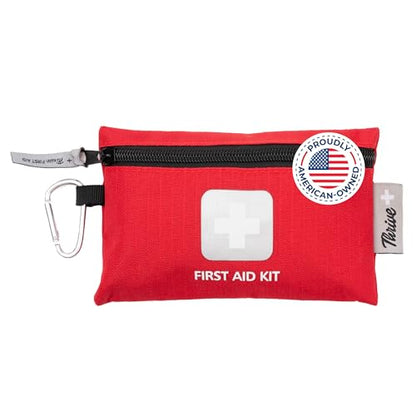 Thrive Mini First Aid Kit, Waterproof Rip-Stop, 66-Piece Set - style: 66 Piece - Pouch