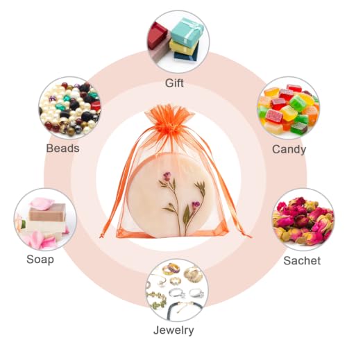 50Pcs Organza Bags 4x6 In Small Mesh Bags Drawstring, Multi Jewelry Bags - color: Mixed, size: 4 x 6 in