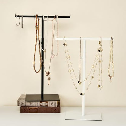 Purse Display Stand, Black 2PCS Jewelry Tower Stainless Steel - color: Black-2 Pcs
