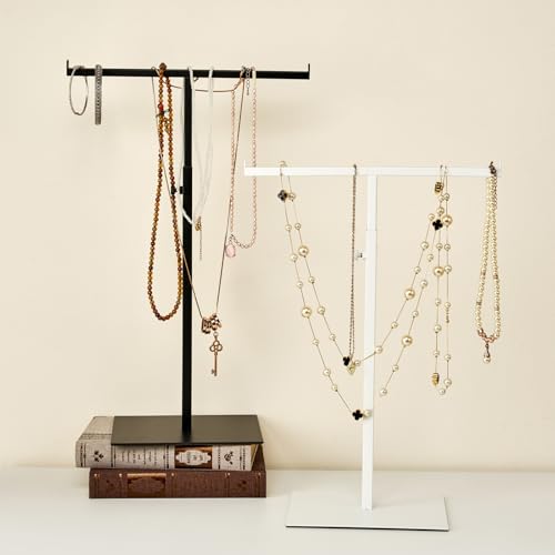 Purse Display Stand, Black 2PCS Jewelry Tower Stainless Steel - color: Black-2 Pcs