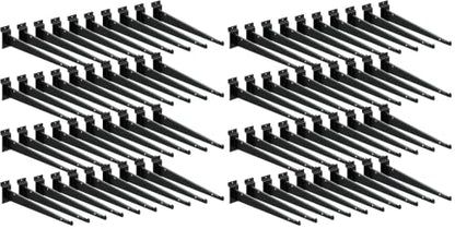 MUZIK Slatwall Shelf Brackets, 36 Pcs 12" with Lip for Storage & Display (Pack of 2) - size: 36Pcs (Pack of 2)