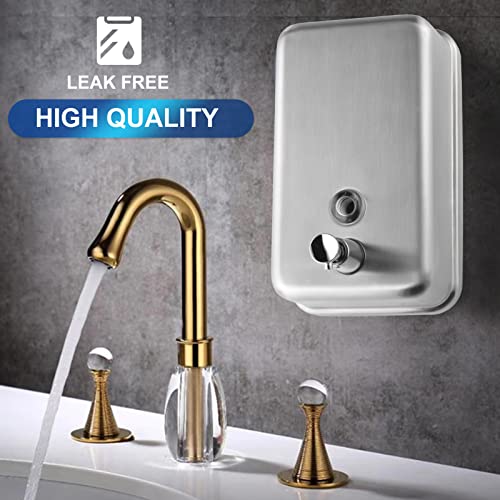 Commercial Soap Dispenser Wall Mount Stainless Steel, Vertical - size: Vertical