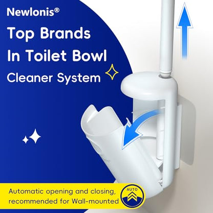 Disposable Toilet Bowl Brush with 8 Scented Toilet Wand Refills - color: 1+8 Refills
