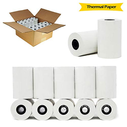 3 1/8 x 119 thermal paper roll (2 Cases - 100 Rolls) First Data FD100 200 300 CT-S810 BPA Free Thermal Paper Rolls BuyRegisterRolls.