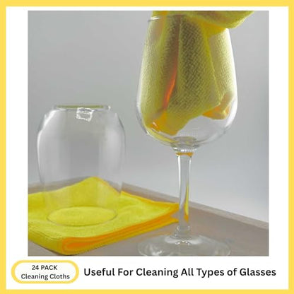 Microfiber Cleaning Cloth for Kitchen & households, Towels for Cars - color: Yellow