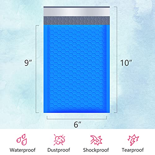 UCGOU Bubble Mailers 6x10" Blue Usable Size 6x9" Padded Envelopes 50 Pack - color: Blue, size: 6x10" 50PC