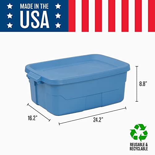 CX Rugged 10-Gallon Heavy Duty Stackable Storage Bins with Lids, 4 Pack - size: 10 Gallon, style: 4-Pack