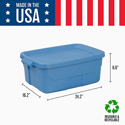 CX Rugged 10-Gallon Heavy Duty Stackable Storage Bins with Lids, 4 Pack - size: 10 Gallon, style: 4-Pack