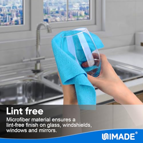 UNIMADE Microfiber Cleaning Cloth, 20 Pack Reusable Microfiber Towels - color: Multicolor, size: 20PK