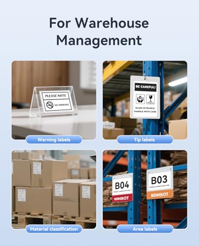 NIIMBOT 4×6'' Shipping Labels Only for NIIMBOT B4 Label Printer - size: 4" x 6"