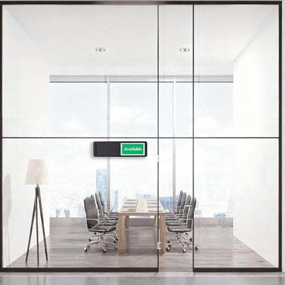 In Session or Available Door Sign, Sliding Privacy Indicator Signs - color: Black In Session Available