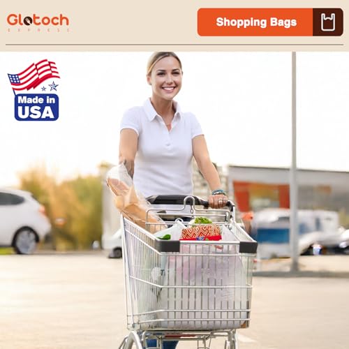 Glotoch 1000 Count-Plastic T-shirt Grocery Shopping Bags Plain White - color: Pure White