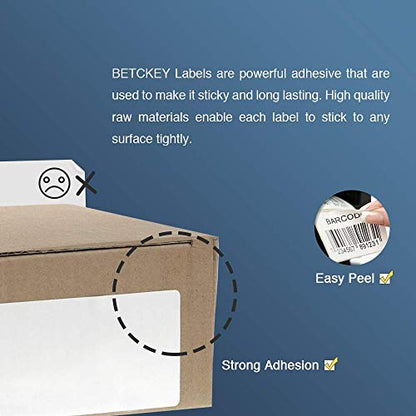 BETCKEY - Compatible Shipping Labels Replacement for Brother DK-1247 (4.07" x 6.4"), Use with Brother QL Label Printers [10 Rolls + 2 Reusable Cartridges] - color: Dk-1247 4.07" X 6.4" Fit Ql-1110nwb