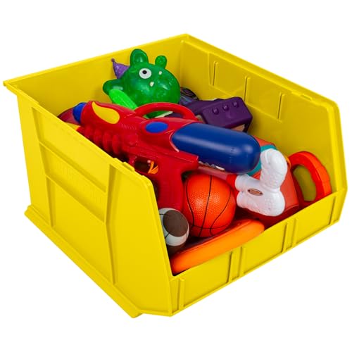 Akro-Mils 30270 AkroBins Plastic Storage Bins, 18"x16"x11", Yellow, 3-Pack - color: Yellow