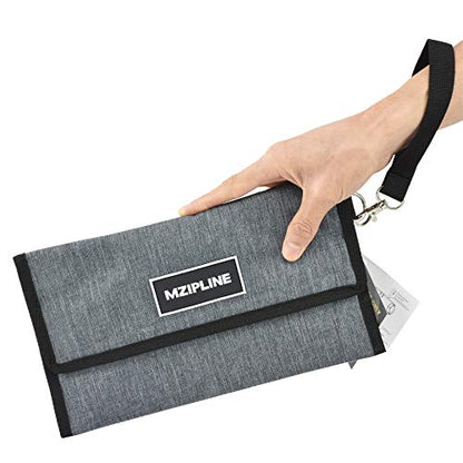 Anti-odour Waterproof Stash Bag - Scent Proof Pouch With Combination Lock for Eliminating Trapping Stink & Smelly Discreet Accessories - color: Grey