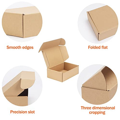 PHAREGE 25 Pack 9x6x3 inch Small Shipping Boxes, Brown Mailing Boxes - color: Brown, size: 9x6x3 inch 25 Pack