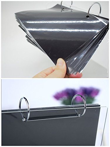 13 Page Refills Flip Acrylic Sign Holder,L Type 5x7 Table Display Stand