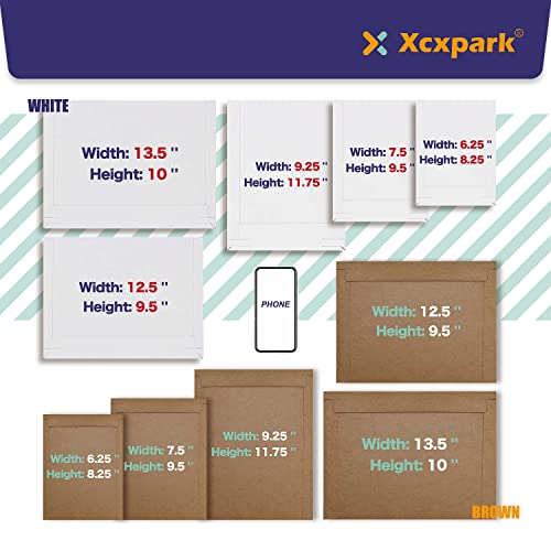 Xxcxpark 25 Pack Brown Kraft Rigid Mailers, 6.25 x 8.25 inches Self Seal Photo Document Mailers Premium Cardboard Keep Flat Envelopes for Photos, Pictures, Papers, Files, CD - color: Brown, size: 6.25X8.25