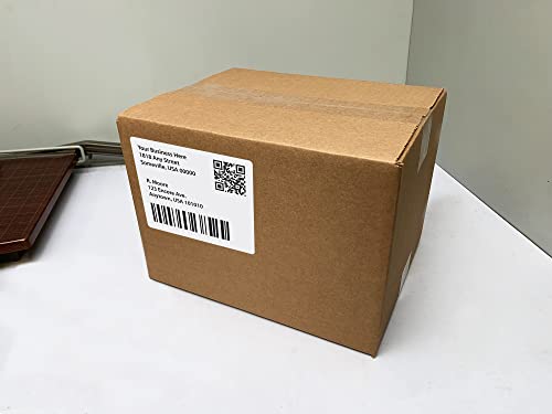 Blank Labels Address Barcode Shipping Labels, 4" x 3.33" (4 x 3-1/3) Permanent White Matte Label, Inkjet and Laser Printer Guaranteed Made in USA, 6 Labels Per Sheet- 10 Sheets - 60 Labels - size: 4" x 3.33"