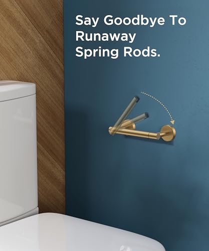FORIOUS Commercial Toilet Paper Holder Wall Mount Bathroom Tissue Holder - color: Brushed Gold