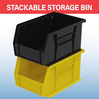 Akro-Mils 30237 AkroBins Plastic Storage Bins, 9"x6"x5", Stone, 12-Pack - color: Stone