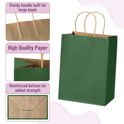 Mr. Pen- Paper Gift Bags with Handles, 32 Pack, 7.6" x 4.7" x 10.6" - color: Multicolor, size: 32 Pack