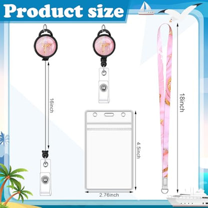 HONSIO 4 Pack Cruise Lanyard for Ship Cards, Cruise Essentials 2026, Marble - color: Marble