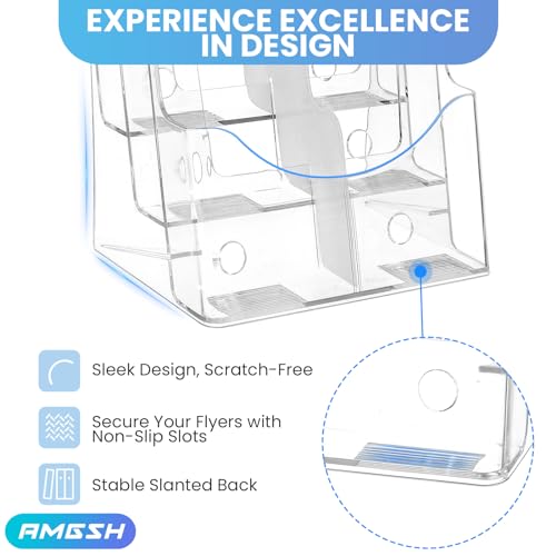 2 Pack 3 Tier Brochure Holder 8.5” x 11”