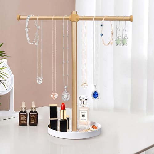 bodkar Necklace Stand Aesthetic Necklace Holder - color: Gold