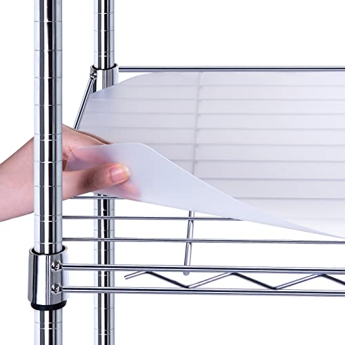 BRIAN & DANY Wire Shelf Liner Set of 10, 13.4" X 23.2", Transparent - size: 13.4" x 23.2"