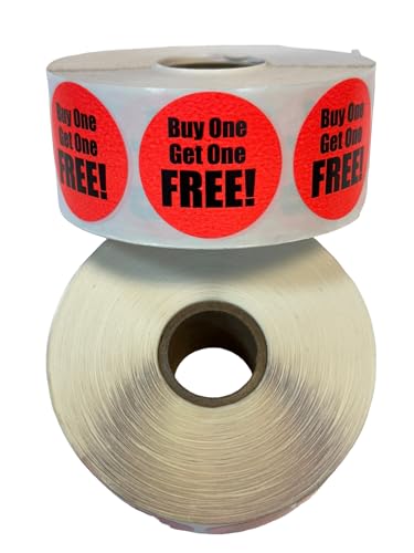 BOGO Label Stickers 1.5-inch Round Pricing Discount Retail Labels