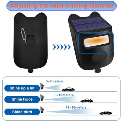 Solar Infrared Sensor Wireless Doorbell & Driveway Alarm – 1/2 Mile Range, 120° Detection, Weatherproof, Solar & USB-C Charging, for Home/Business Security 【Motion Sensor*2+ Alarm Receiver*1】