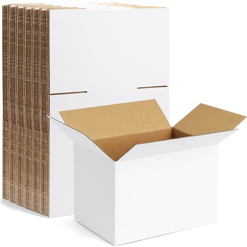 Famagic 6x4x4 Shipping Boxes Small for Packing & Business, 10 Pack, White - color: White, size: 6x4x4 inch