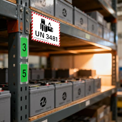 600 PCS UN 3481 Lithium Ion Battery Labels 3.25 × 4.25 Inches - size: 3.25 × 4.25 Inches