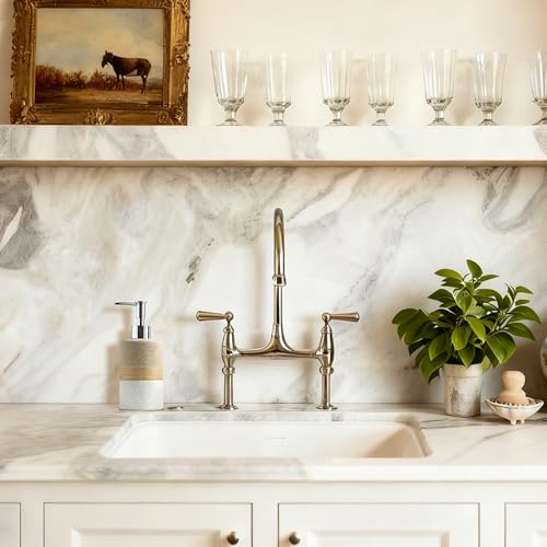 Ceramic Kitchen Dish Soap Dispenser Set with Stainless Steel Pump - color: Beige and White, size: 1xSoap Dispenser