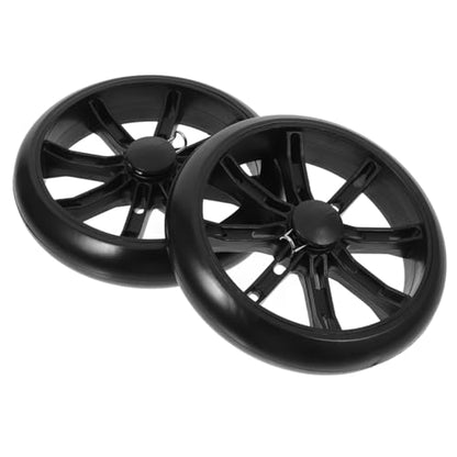 Replacement Grocery Cart Wheels 6.10 inch Pu Shopping Cart Wheel Set for Grocery Carts Utility Carts Push Carts Climbing Design for Stairs and Various Terrain 2 Pack