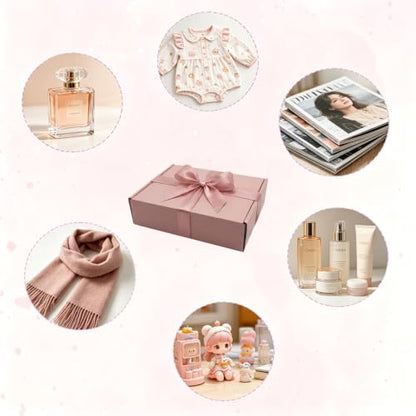 Pink Shipping Boxes 24 Pack 8x6x2 inches, Corrugated Cardboard Mailer Boxes - size: 8x6x2 Inch-24 Pack